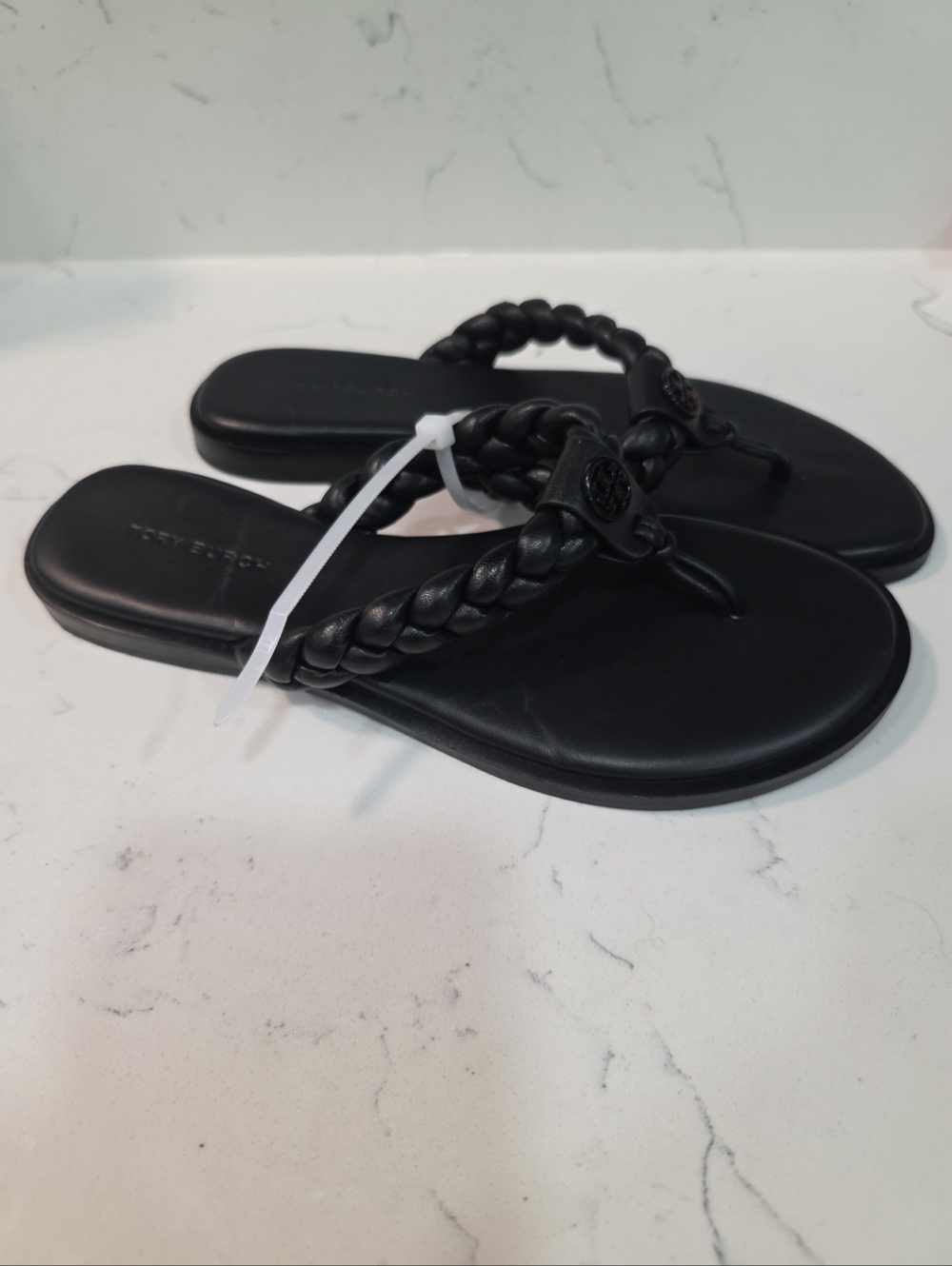 Tory Burch Braided Benton Leather Thong Sandal size 5.5 - Picture 3 of 8